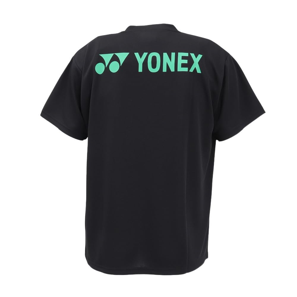 YONEX Tennis Uniform Short Sleeve T-Shirt RWX25001-007 (Black/M/Men's)