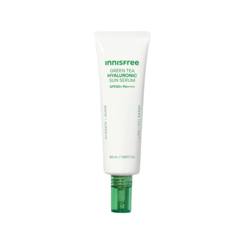 Innisfree Green Tea Hyaluronic Acid Moisture Sun Serum SPF50+/PA++++ 50mL (3 Options)