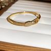 Fashionable 18k Gold Plated Zircon Bracelet With Retro Style For Casual Wear And Gift