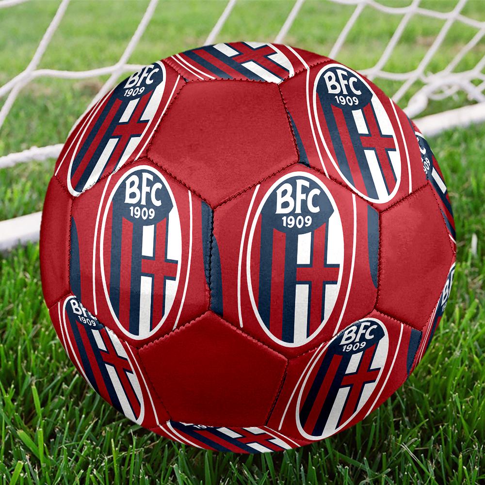 Bologna FC Soccer Ball, colorful, suitable for all ages, machine-stitched, PVC material, competition grade, durable and high bounce