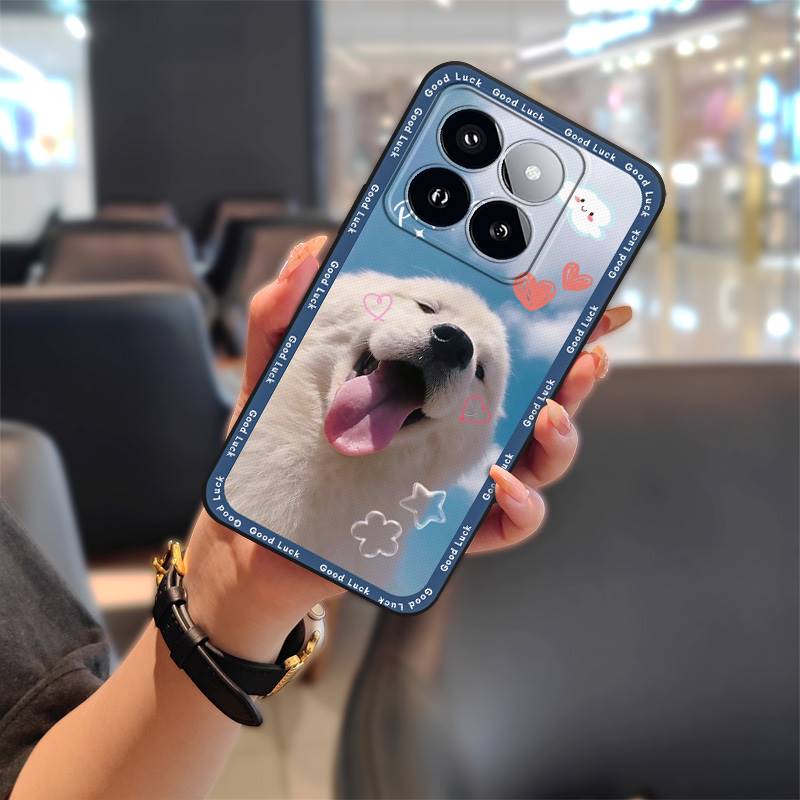 Silicone TPU Phone Case For Xiaomi 14T Pro Cartoon Protective Cute Anti-dust Shockproof Durable Soft Case Graffiti