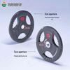 3cm Bore Rubber Coated Cast Iron Barbell Plate