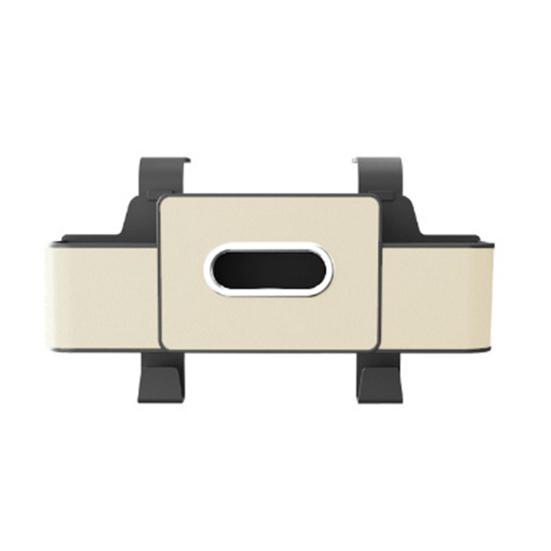 Multifunctional 3?in?1 Car Back Seat Storage Box Faux Leather Backseat Organizer with Tissue Dispenser Cup Holders Hooks for Drinks Phone Handbags