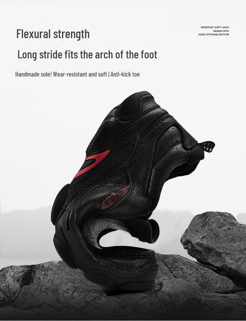 Scarpe Casual da Uomo in Vera Pelle - Suola Morbida, Business Casual, Stile Papà di Mezza Età, Design Slip-On