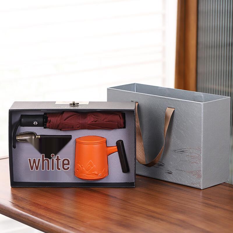 Business Essentials Gift Set with Red Ceramic Cup