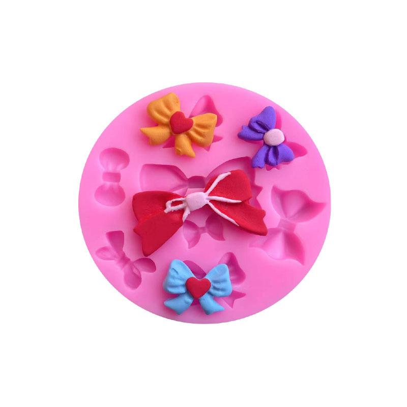 Mini Bows Silicone Fondant Molds Bowknot Candy Chocolate Cake Pop Accessories Cakepop Cupcake Topper Decorating Tools Kitchen