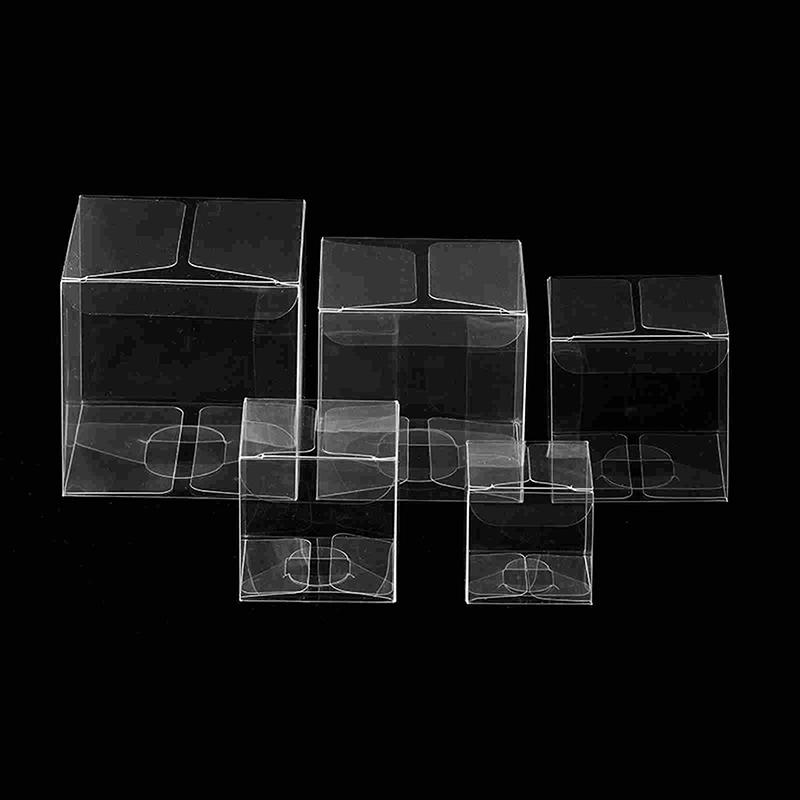 10Pcs Newclear Pvc Box Packing Wedding/Christmas Favor Chocolate Candy Apple Gift Event Transparent Box/Case