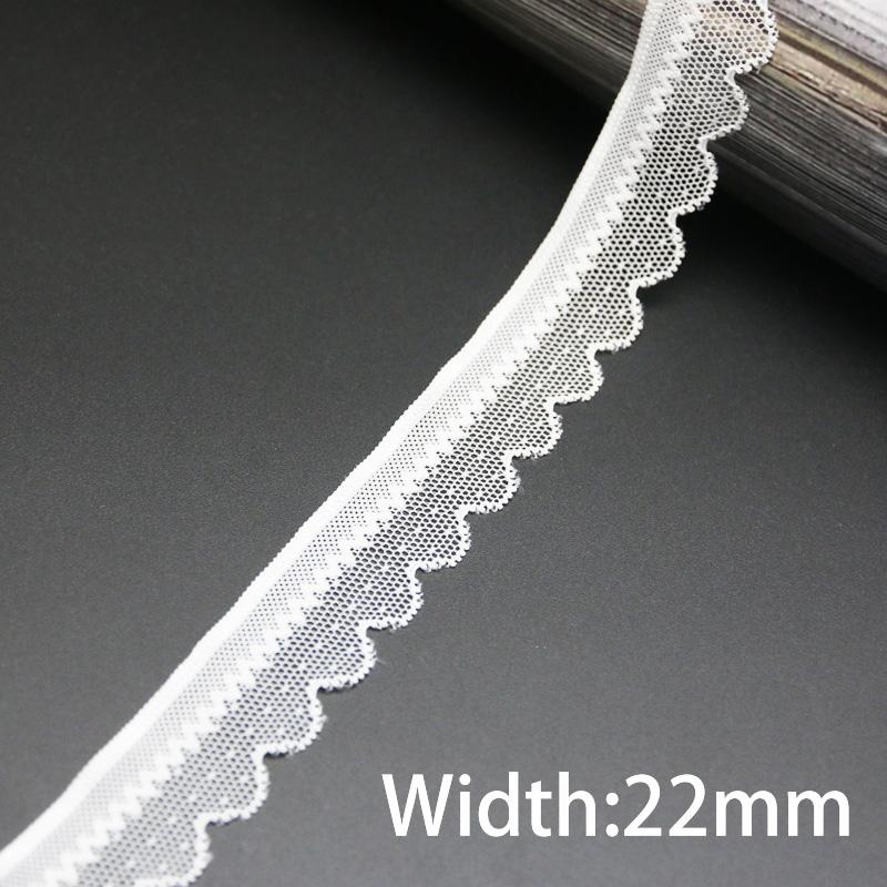 (5 Meters/lot) White Elastic Lace Fabric Underwear Stretch Laces Trim DIY Crafts Sewing