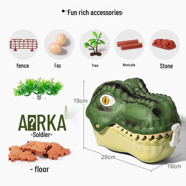 Weiche Dinosaurier-Spielzeuge für Kinder - Triceratops & Tyrannosaurus Rex Tierfiguren Set