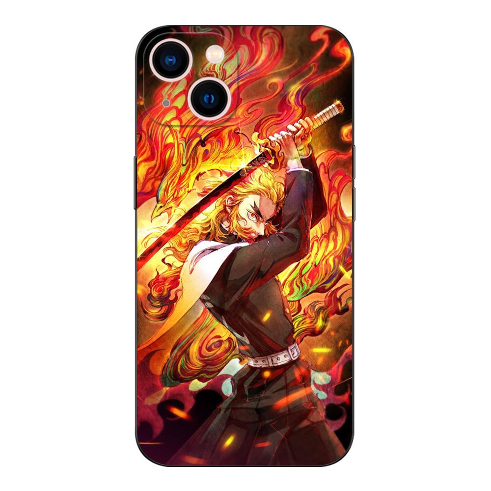 Schwarze TPU-Hülle für Xiaomi mi 11i 5G Redmi Note 11 11S 11T Pro PLUS 4G 5G Hülle Rengoku Kyoujurou