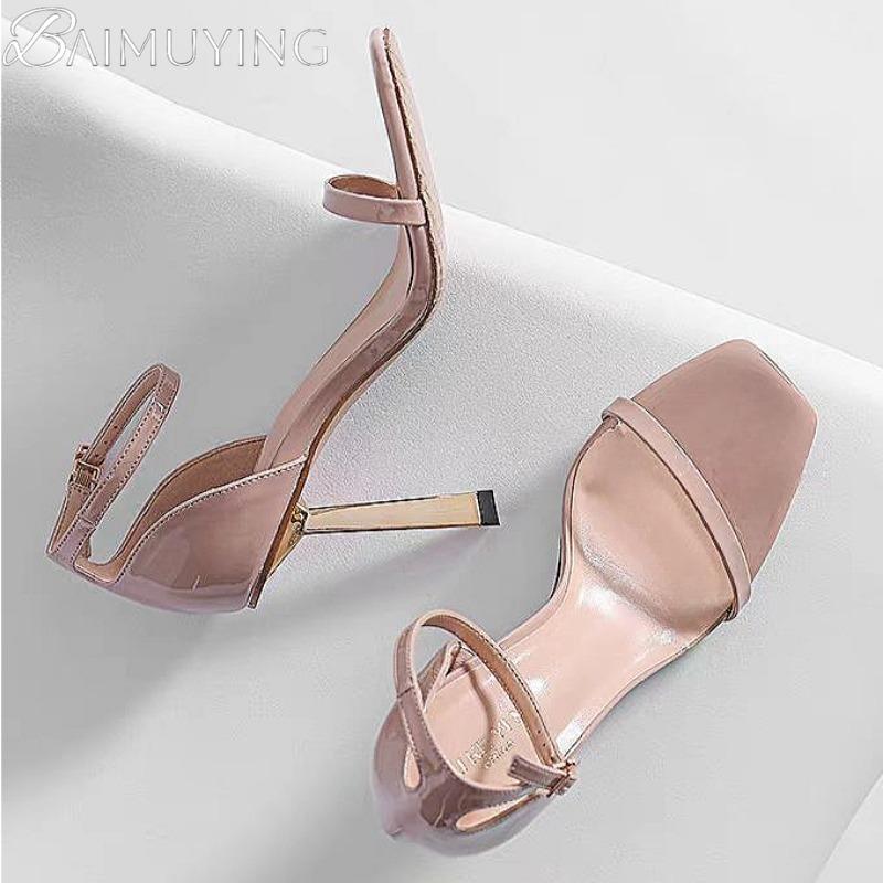 Fashion High Heels Shoes Women Heeled Sandals Square Toe 2025 Trend Dress Open Toe Elegant Pumps Summer New Stilettos Sandalias De Mujer