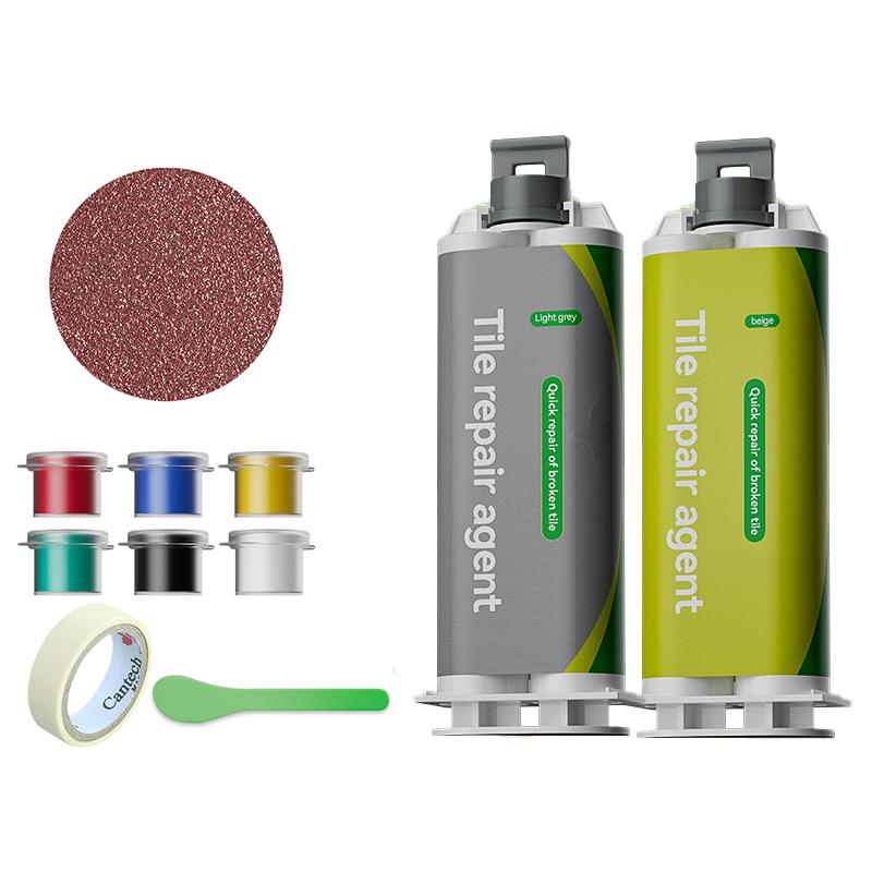 Tile and Marble Repair Compound, Floor Tile Grout, Epoxy Resin AB Adhesive, Adhesive for Filling Holes and Cracks