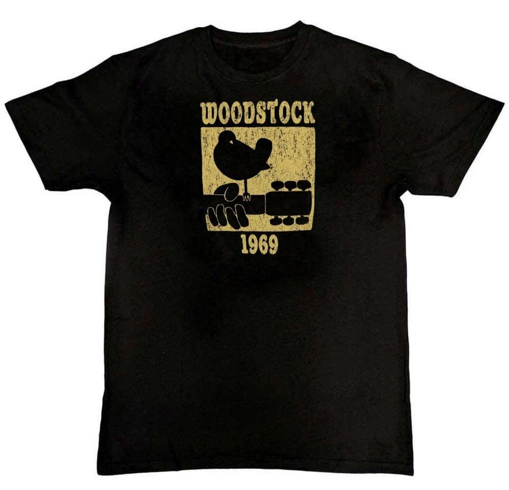 Woodstock 1969 Retro Grafische Print Heren Unisex T-shirt