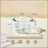 Baking Glass Measuring Cup with Scale, Food Grade High Temperature Resistant Egg Beating Cup for Kitchen
