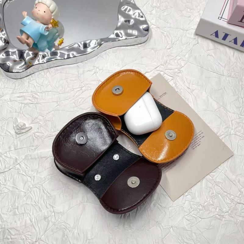 1Pcs Portable Bluetooth Earphone Bag Multifunctional Mini Leather Bag Pendant Car Keychain Hanging Accessory Zero Wallet