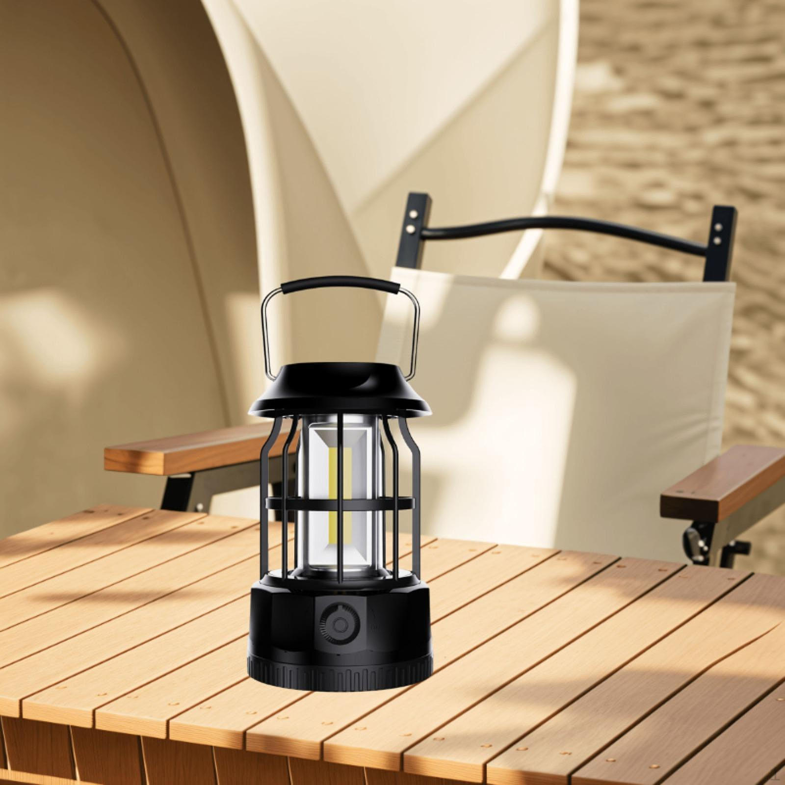 

Кемпинговый фонарь, подвесной компактный водонепроницаемый светильник, рассеянный свет для пикника чёрный