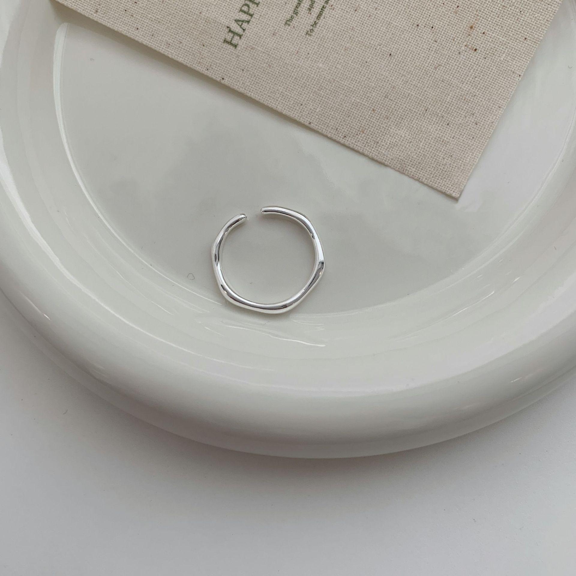 

Матове Матове Геометричне Мінімалістичне Відкрите Кільце для Жінок Adjustable Open