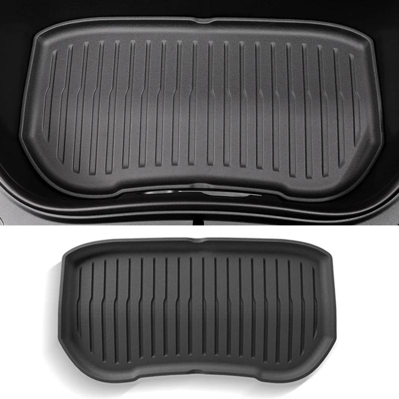 Tapis de coffre avant et arrière en TPE pour Tesla Model 3+ Highland 2024-2026, protection de coffre inférieur, tapis de chargement anti-salissures
