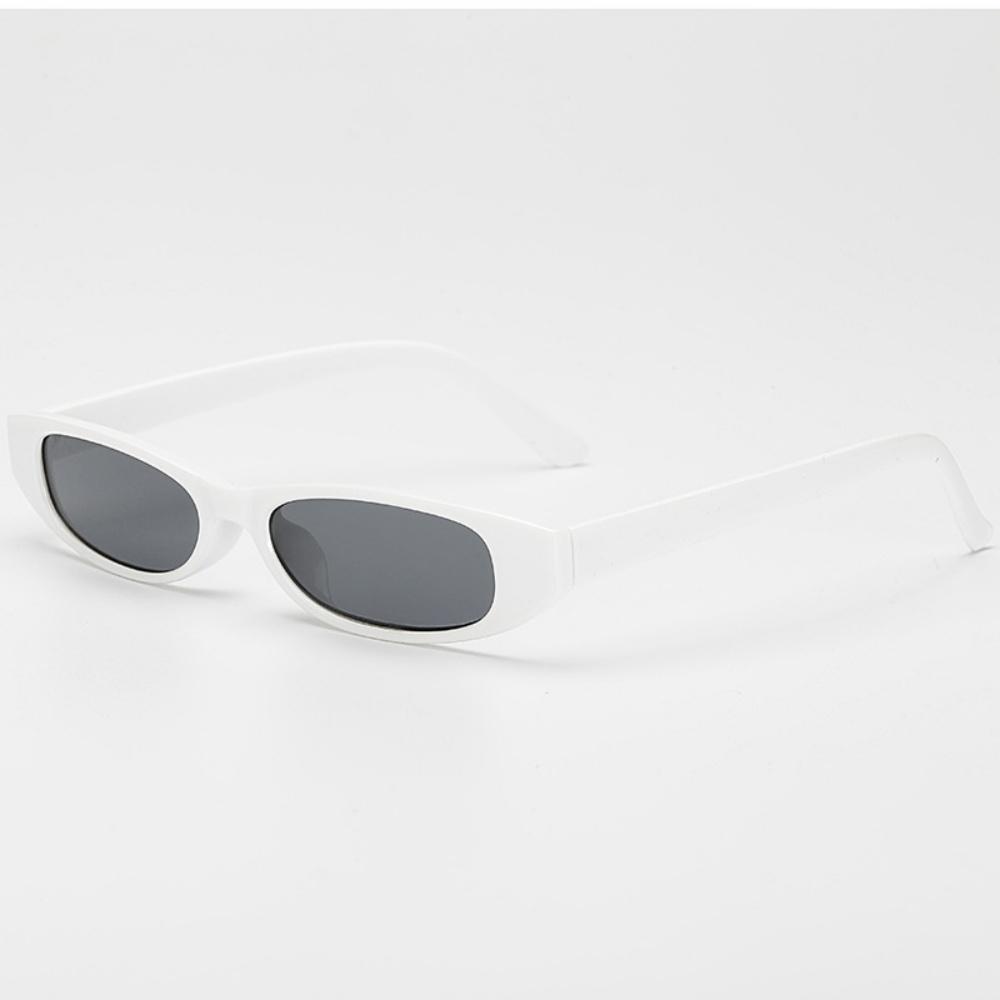 Popular Small Narrow Cat Eye Sunglasses Women Men's Luxury Brand Black Red Sun Glasses Retro Tiny Rectangle Candy Shades