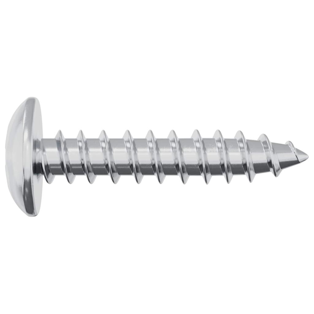 Wood Screws 12 pcs Silver M3.5 * 20 mm Steel