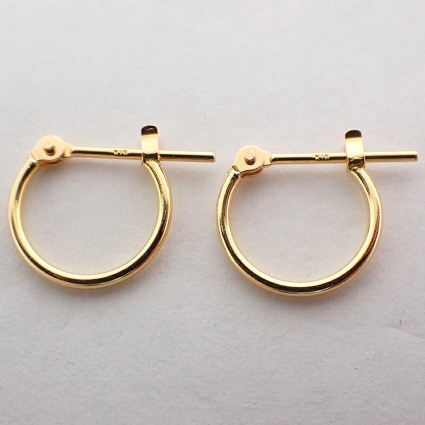 [Used] K18 Hoop Earrings/g513-61