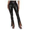 Women Fashion Soild Classic High Waist Elastic Flared Pants Split Pants
