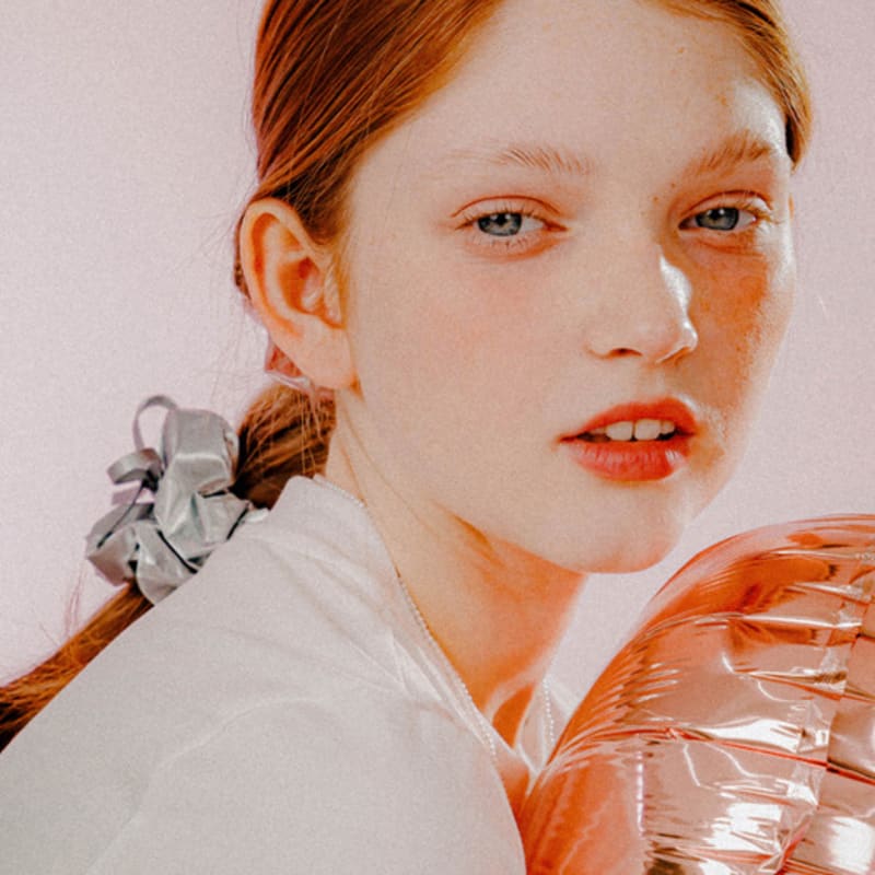 Mellotory Double Ribbon Shiny Scrunchie (2 Colors)