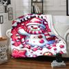 1pc Candyland Snowman Blanket Lightweight Flannel Blanket Throw Blanket For Sofa, Bed, Travel, Camping yy2509026170