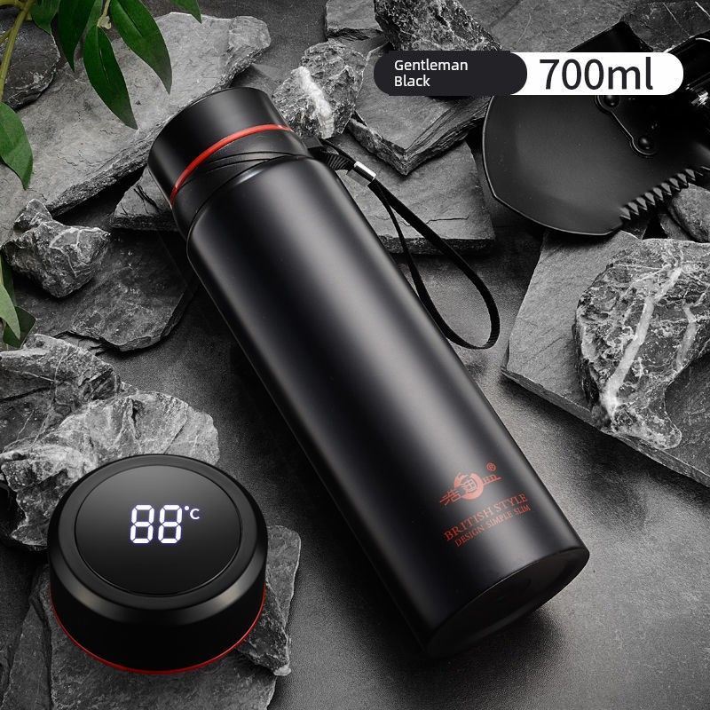 Smart 304 Stainless Steel Large Capacity Vacuum Cup for Male and Female Students Indoor Outdoor Portable Business Tea Making Water Cup