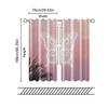 Filtering Curtains Excluding Rods Non Movable Without Batteries Pink Butterfly Lovely Use Bedrooms Living Curtain Set Of 2 Made Polyester Washable