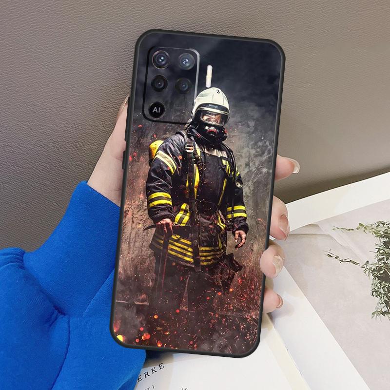 Feuerwehrmann Helden Feuerwehrmann Hülle Für Oppo A5 Pro A15 A17 A57 A77 A18 A38 A58 A78 A98 A94 A74 A54 A16 A76 A96 A40 A60 A80