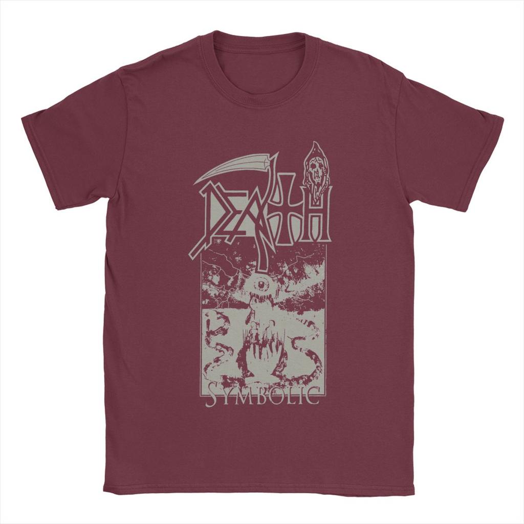 Fun Death Band T-Shirt Men Round Neck Pure Cotton T Shirts Short Sleeve Tees Printing Clothing