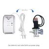 1Pcs RF433 Wireless Combustible Gas Alarm Detector with Solenoid Valve and Robot To Shut Off Natural Gas CH4 Sensor