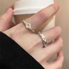 Ośmioramienny gładki pierścionek otwarty pierścionek lekki luksusowy design pierścionek na palec wskazujący spersonalizowany pierścionek