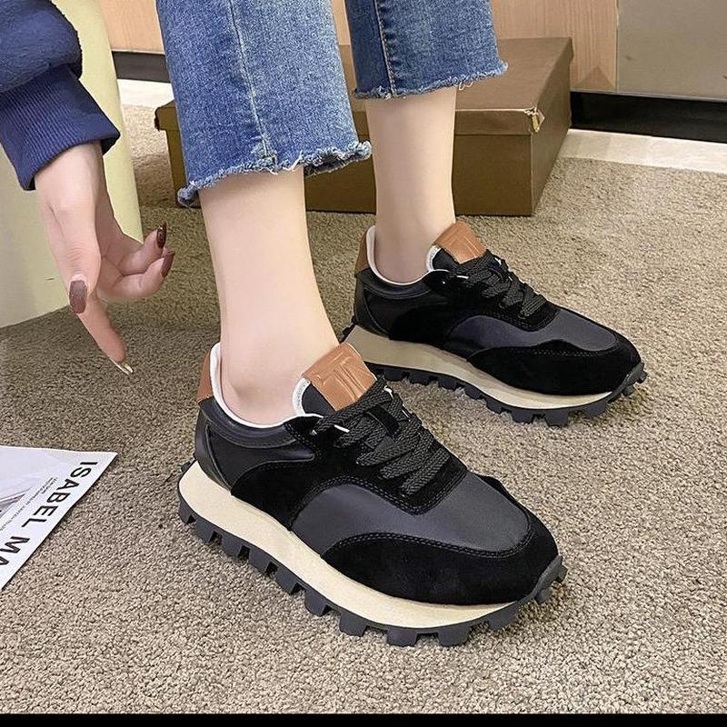 Femei Adidași Dad Chunky Antiderapanți Femei Pantofi Sport Platformă Negru Exterior Mers Tenis Pantofi Vulcanizați Femei Iarnă