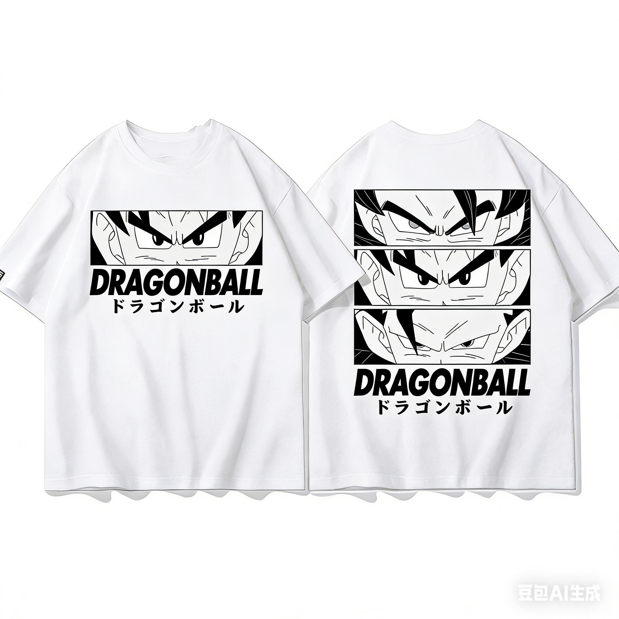 The Ultimate Outfit for Anime Fans Adult and Children Dragon Ball Z Classic Character Trendy Cotton Shortsleeve Tshirt S