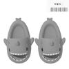 Thick-Sole Shark Slippers: Funny Poop-Stepping Design for Men & Women, Indoor/Outdoor Cartoon-Style.