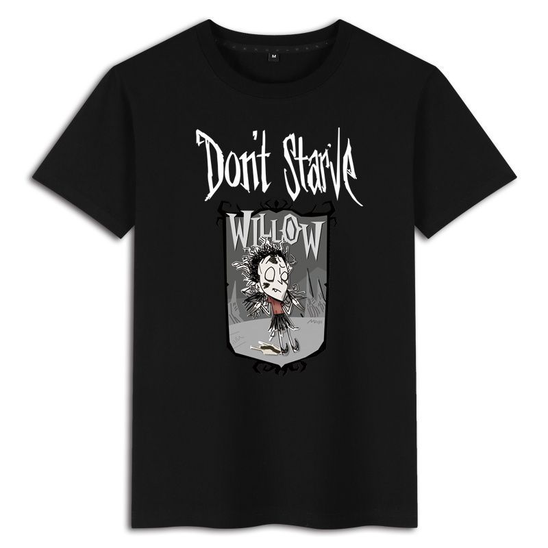 Famine Don't Starve Game Printed Summer Boys Cotton Loose Round Neck Short Sleeve T-Shirts Men’s