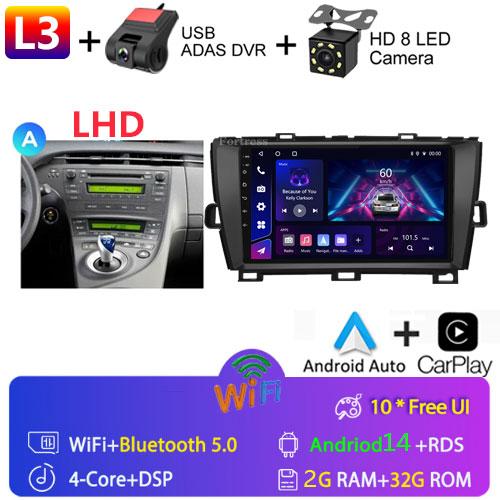 DSP 8G+128G Android 14 For Toyota Prius XW30 2009-2015 car radio multimedia video player GPS navigation stereo CarPlay