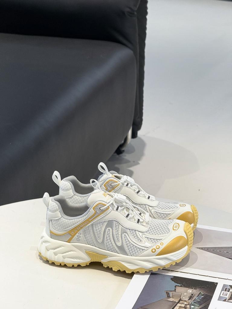 Silberne Daddy-Schuhe Damen 2025 neu Sommer Mesh atmungsaktiv Plateau Wanderschuhe vielseitige lässige Sportschuhe