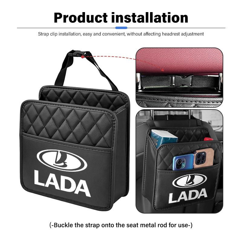 Car Backseat Storage Bag Large Capacity Pocket Hanger Collector For Lada Xray Granta Largus Kalina Largus Priora Samara 2110