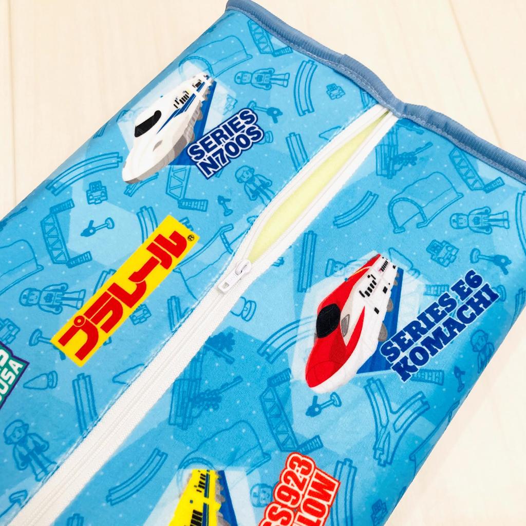 MORIPiLO Plarail Pillow Memory Foam 35x25x5cm Low Washable Cover Included Character Goods Stuffed Toy Cushion Blue Morishita 4621530 Children's