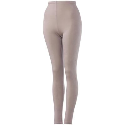 Breath Thermo Underwear, a Heat-generating Innerwear, Medium-weight Soft for Everyday Use, Long Tights, Grayish Beige, Size L