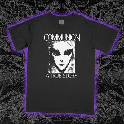 Kommunion Eine Wahre Geschichte T-Shirt UFO Alien Entführung Whitley Strieber Film T-Shirt