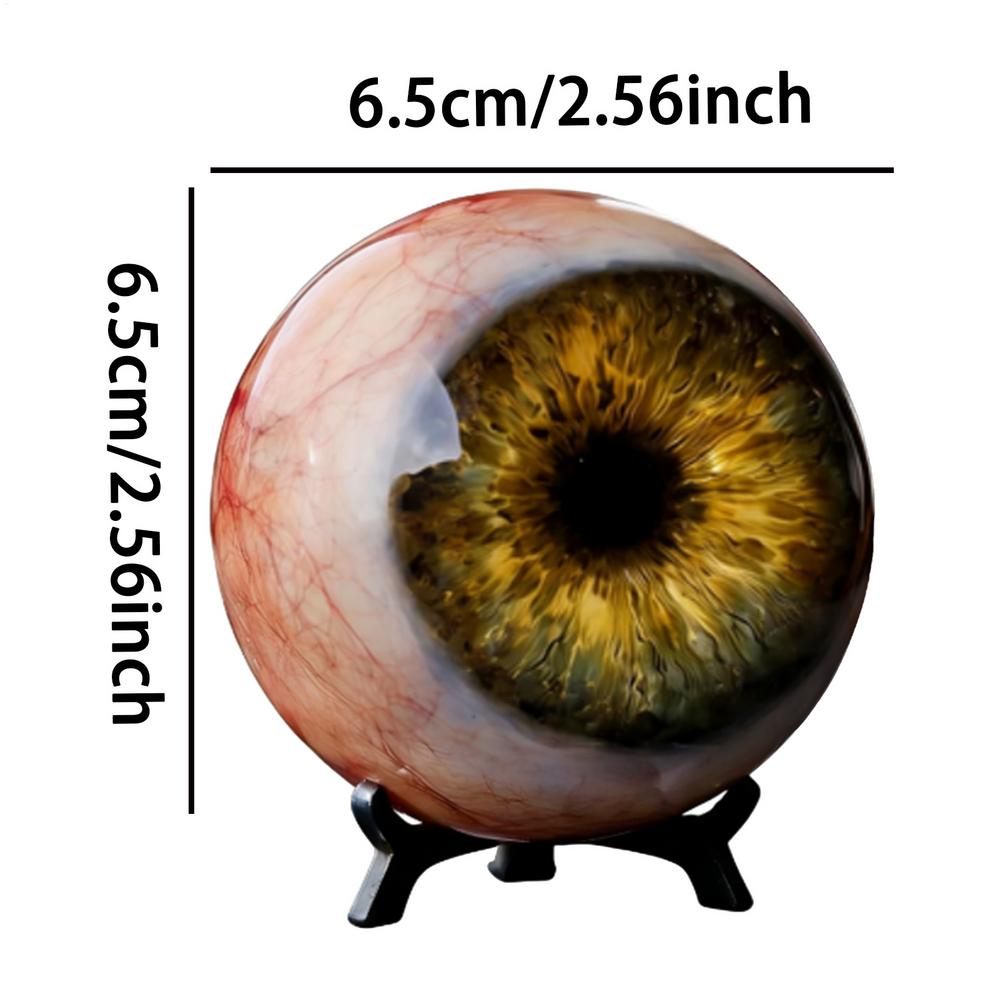 

Eyeball Statue Realistic Horror Eye Figure Gothic Style Paperweights for Desk for Table Bookshelf Bedside Dorm Apartment Bar