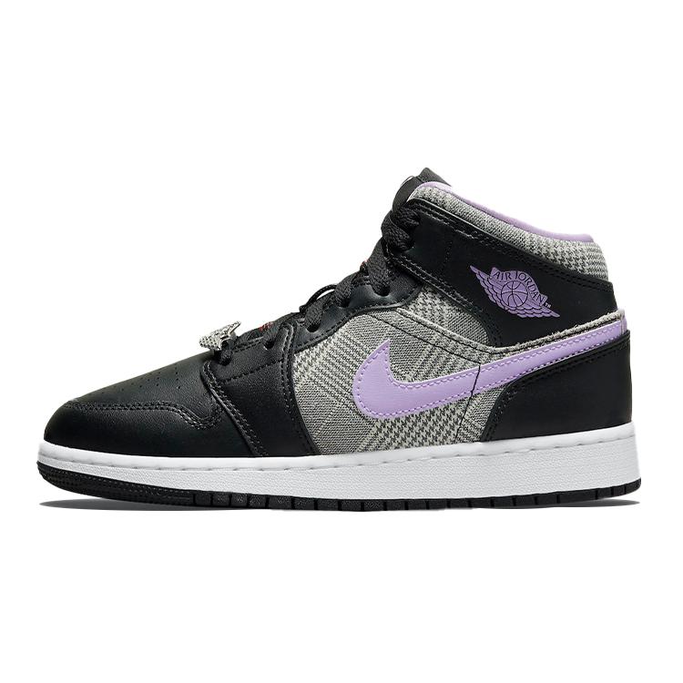 Jordan 1 Mid SE Houndstooth GS DC7226-015 39