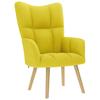 Relax Chair In Light Yellow Fabric