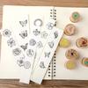 3 Options Wooden Stamp Set DIY Craft Wood Rubber Stamp Creative Butterfly Stamp  Handbook Craft