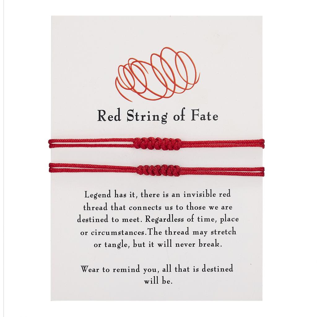 Handmade 7 Knots Red String Bracelet Protection Good Luck Amulet for Success Prosperity Friendship Rope Wristband Jewelry Gift