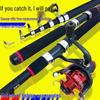 Complete Beginner Fishing Set: Long-Casting Sea Rod, Telescopic Rod, Casting Rod, Throwing Rod, Fishing Reel, and Gear.